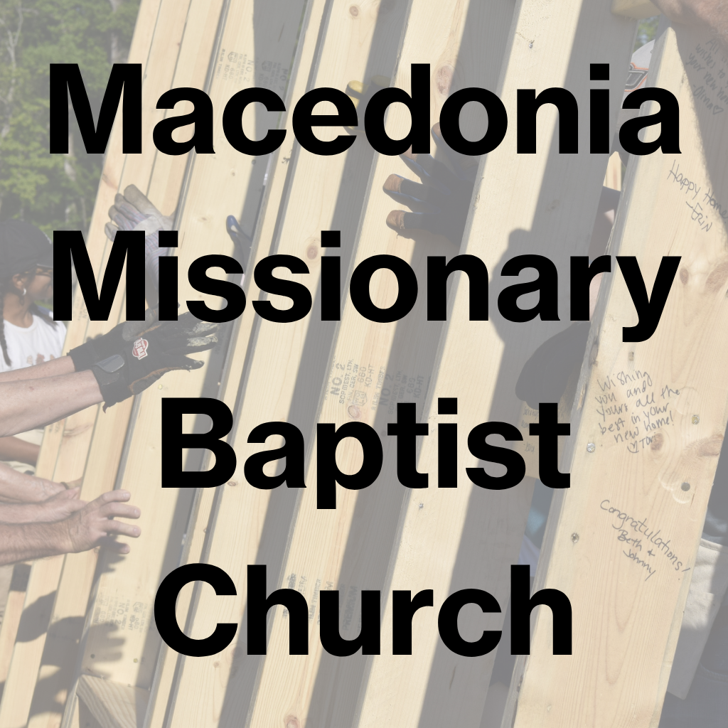 Macedonia Missionary Baptist Church - Unity Build Sponsor